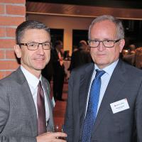 Peter Götschi (Präsident TCS) und François Launaz (Präsident auto-schweiz)