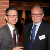 Peter Götschi (presidente del TCS) e François Launaz (presidente di auto-schweiz)