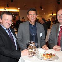Walter Wobmann (conseiller national canton SO, UDC), Max Nötzli (ancien président d’auto-suisse) et Markus Hutter (ancien conseiller national, garagiste)