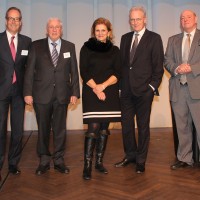 de g. Jean-Marc Probst, Urs Wernli (Président central de l'UPSA), Christoph Blocher, Doris Fiala, Hans-Ulrich Bigler, Ulrich Giezendanner, Patrick Rohr