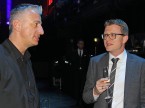 Il CEO uscente di Scout24 Olivier Rihs (sx.) in uno scambio di battute con Marcel Stocker di Digital Enterprise.