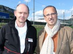Kurt Wyssbrod (Technomag) und Giuseppe Raia (Altola): «Die Garagisten können direkt mit den Lieferanten sprechen, was nur selten der Fall ist.»